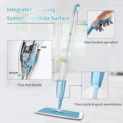Floor Cleaning Spray Mop with Microfiber Pad