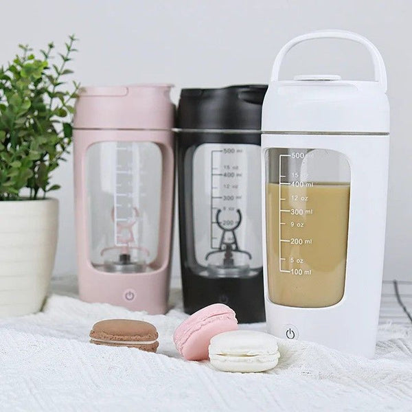 Rechargeable Gym Shaker Bottle Blender – Portable Protein Mixer