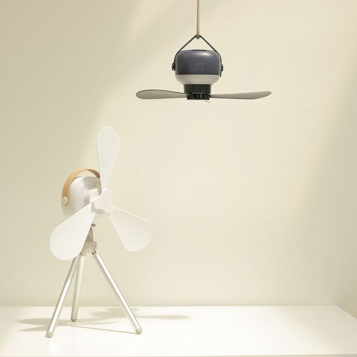 Portable 2-in-1 Hanging &amp; Desktop Rechargeable Ceiling Fan