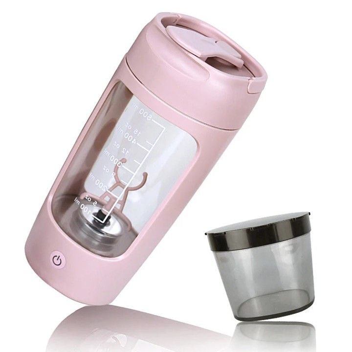 Rechargeable Gym Shaker Bottle Blender – Portable Protein Mixer