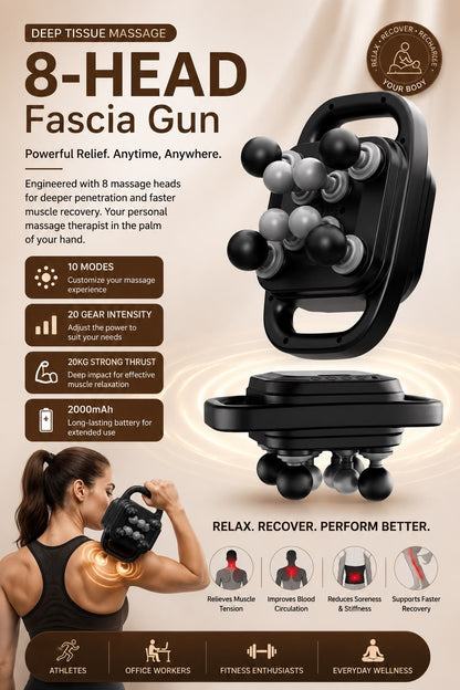 8-Head Deep Tissue Massager