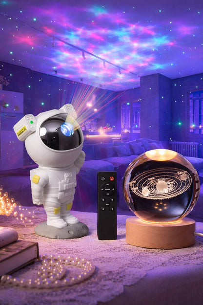 Astronaut Galaxy Light Projector with Remote – LED Starry Sky Lamp