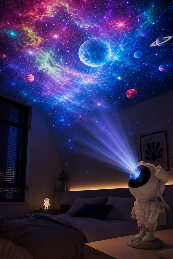 Astronaut Galaxy Light Projector with Remote – LED Starry Sky Lamp